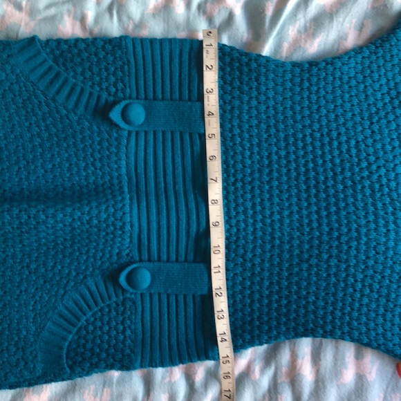 Turquoise sweater dress- size Medium - Picture 6 of 7